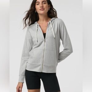 Vuori Pale Grey Heather XL Halo Performance Hoodie 2.0